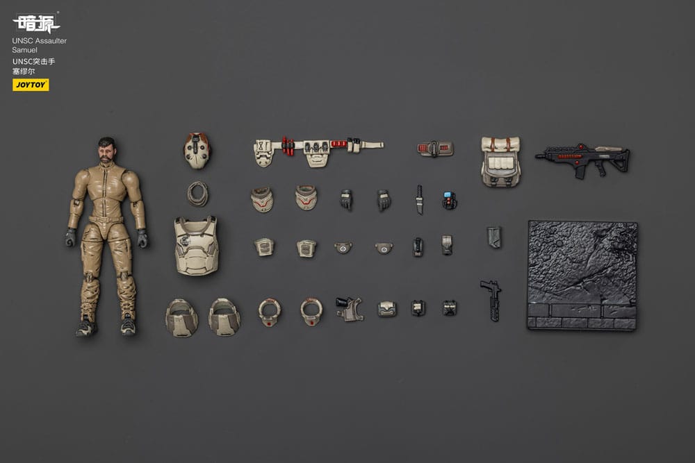 UNSC Dark Source figurine Assaulter Samuel 7 cm