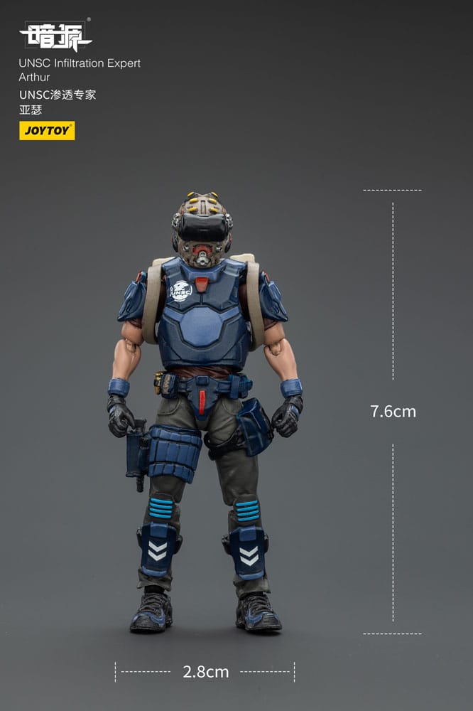 UNSC Dark Source figurine Infiltration Expert Arthur 7 cm