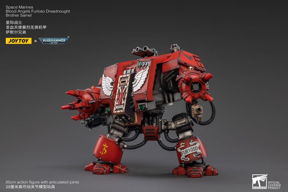 Warhammer 40,000 figurine Blood Angels Furioso Dreadnought Brother Samel 20 cm