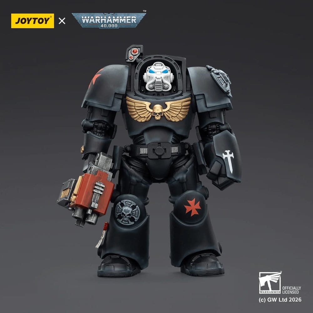 Warhammer 40,000 figurine Black Templars Terminator 2 with Power Fist and Storm Bolter 14 cm