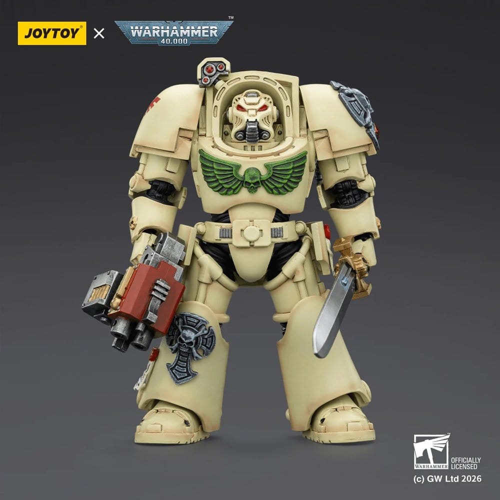 Warhammer 40,000 figurine Dark Angels Deathwing Terminator 1 with Power Sword and Storm Bolter 14 cm