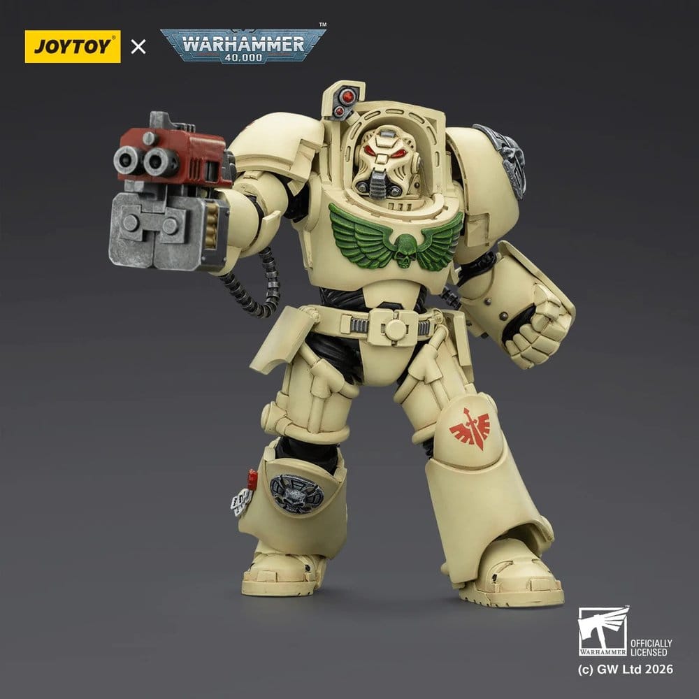 Warhammer 40,000 figurine Dark Angels Deathwing Terminator 2 with Power Fist and Storm Bolter 14 cm