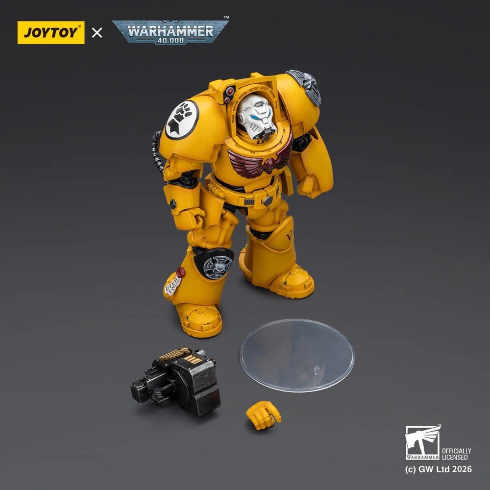 Warhammer 40,000 figurine Imperial Fists Terminator 2 with Power Fist and Storm Bolter 14 cm