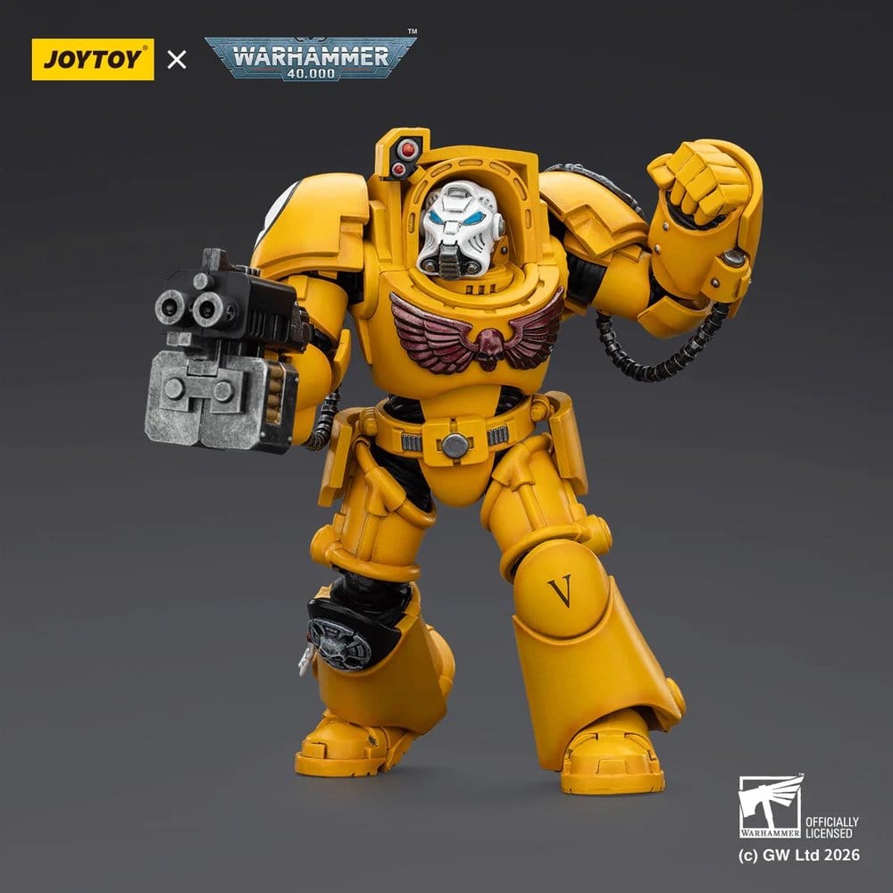 Warhammer 40,000 figurine Imperial Fists Terminator 2 with Power Fist and Storm Bolter 14 cm