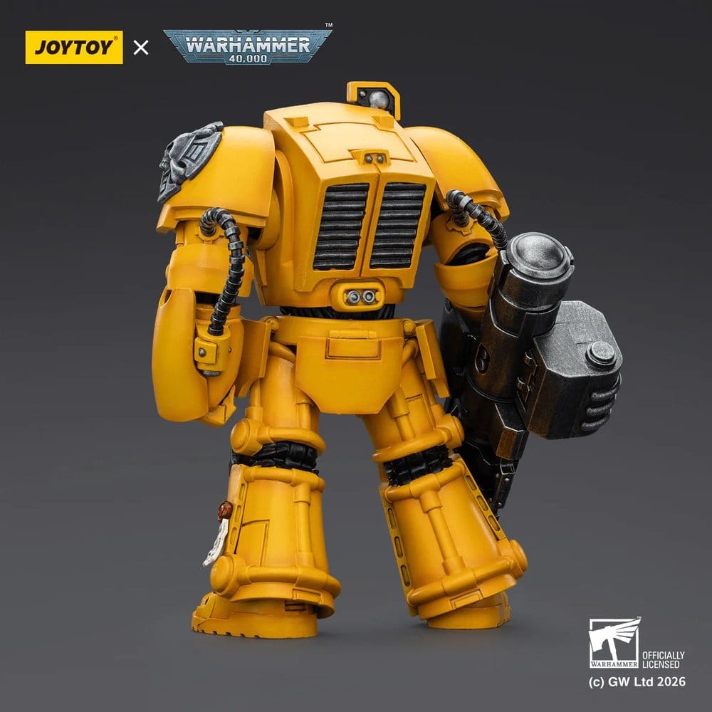 Warhammer 40,000 figurine Imperial Fists Terminator 3 with Power Fist and Assault Cannon 14 cm