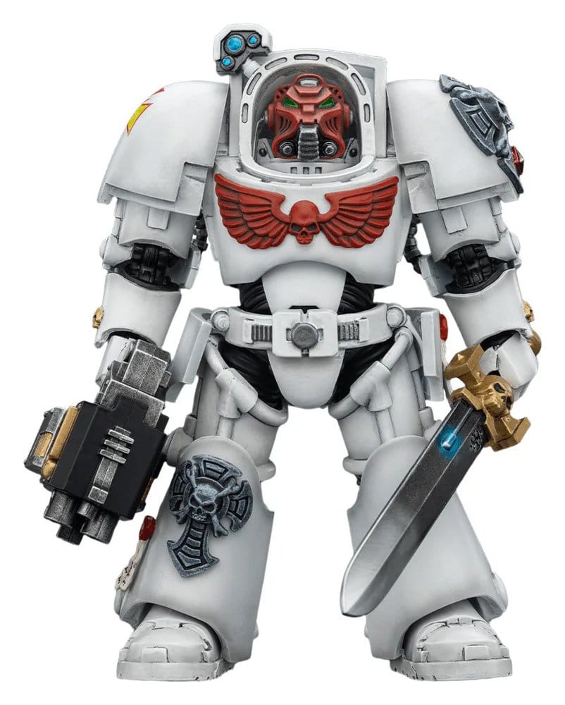 Warhammer 40,000 figurine White Scars Terminator 1 with Power Sword and Storm Bolter 14 cm