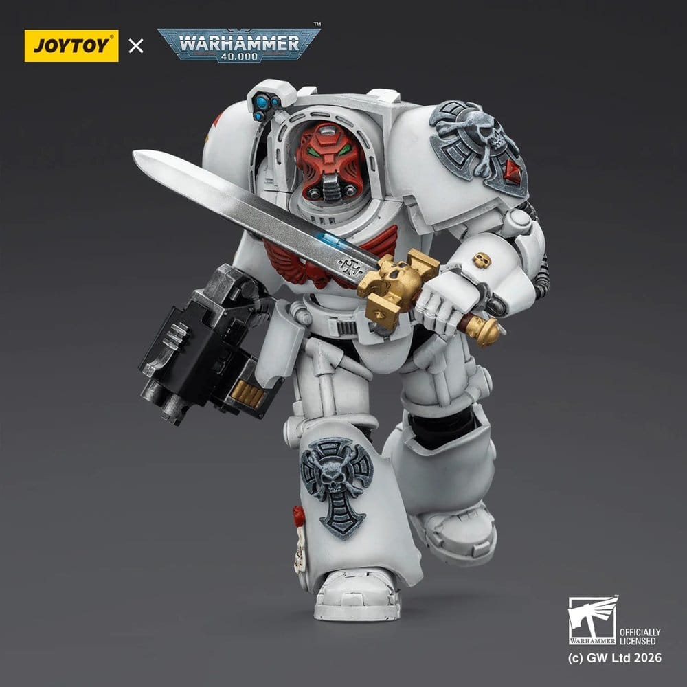 Warhammer 40,000 figurine White Scars Terminator 1 with Power Sword and Storm Bolter 14 cm