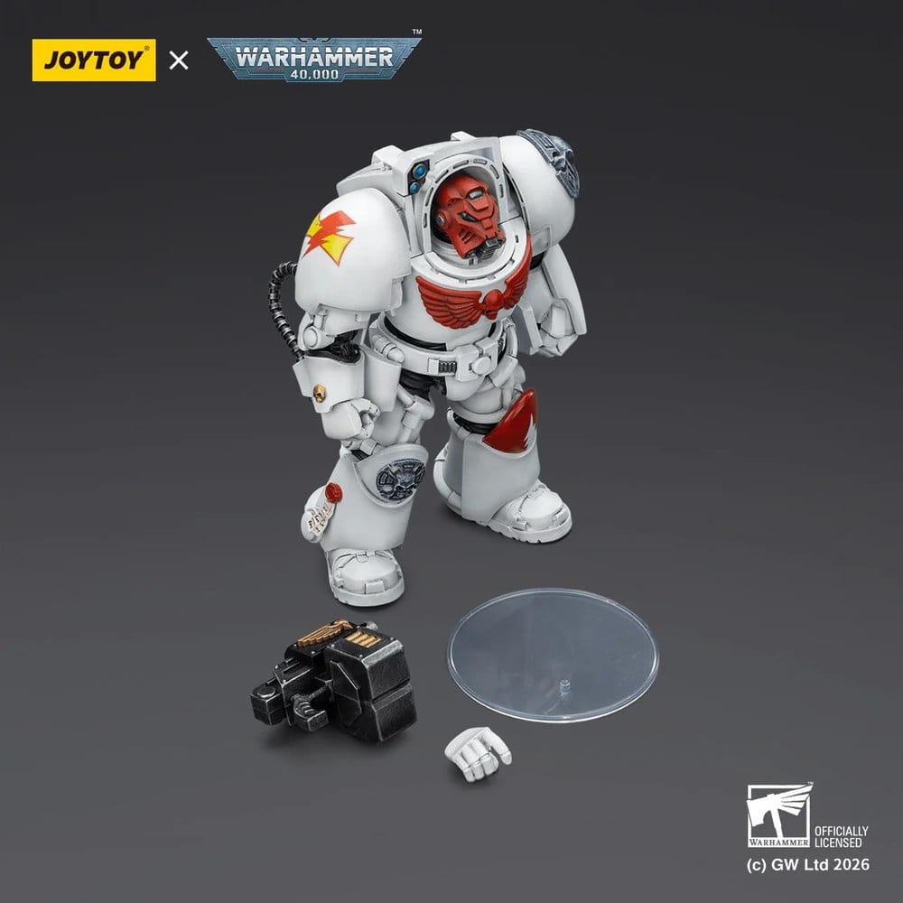 Warhammer 40,000 figurine White Scars Terminator 2 with Power Fist and Storm Bolter 14 cm