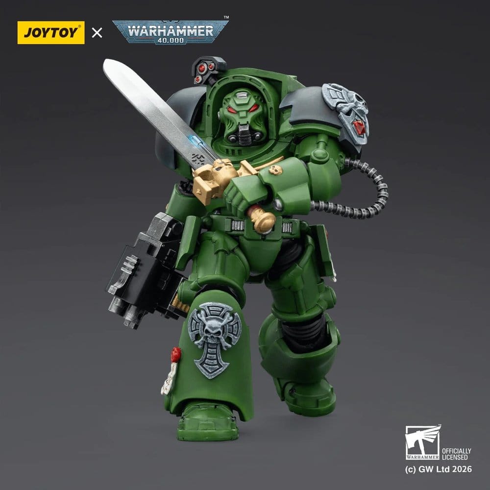 Warhammer 40,000 figurine Salamanders Terminator 1 with Power Sword and Storm Bolter 14 cm