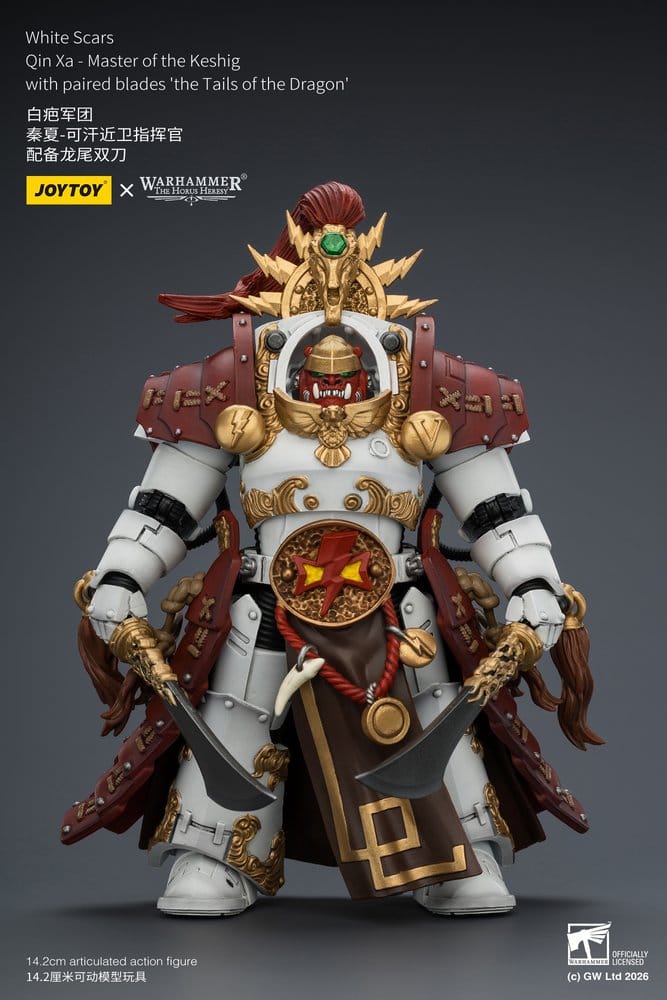 Warhammer The Horus Heresy figurine White Scars Qin Xa - Master of the Keshig 14 cm