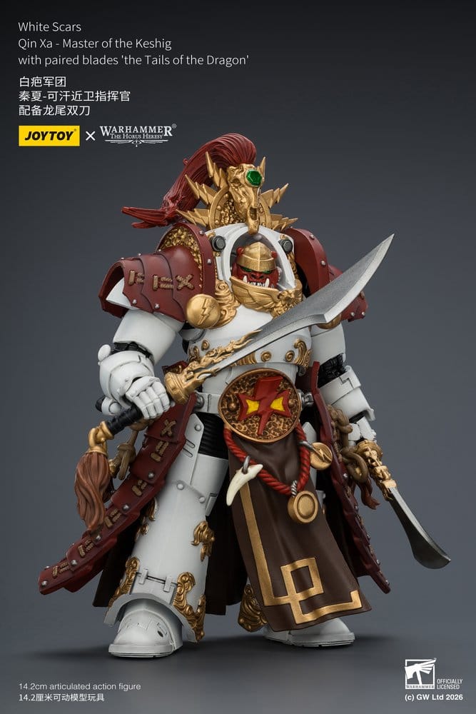 Warhammer The Horus Heresy figurine White Scars Qin Xa - Master of the Keshig 14 cm