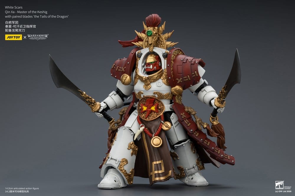 Warhammer The Horus Heresy figurine White Scars Qin Xa - Master of the Keshig 14 cm