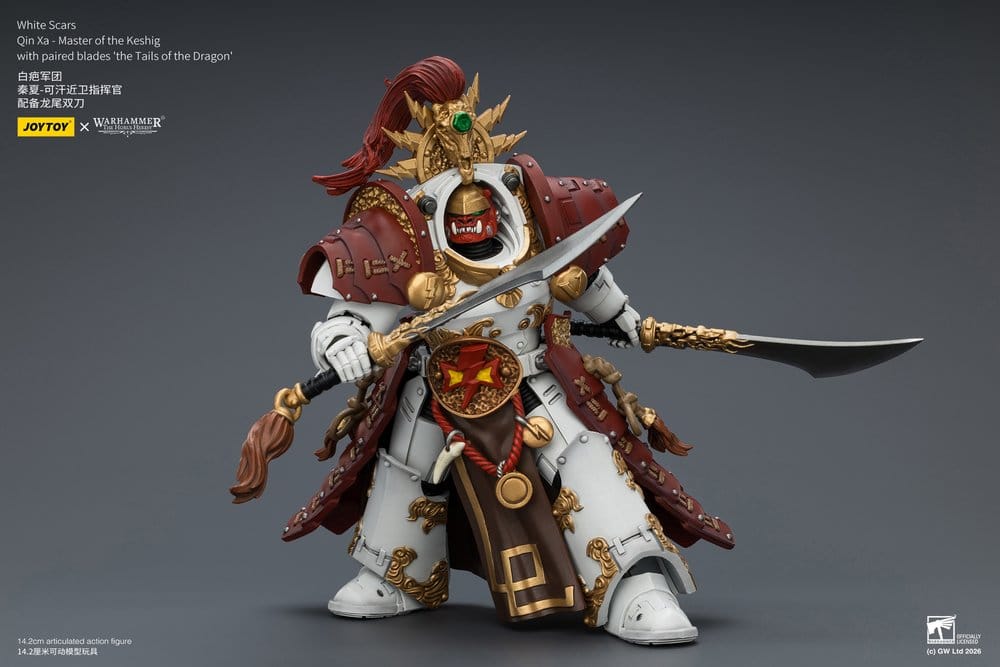 Warhammer The Horus Heresy figurine White Scars Qin Xa - Master of the Keshig 14 cm