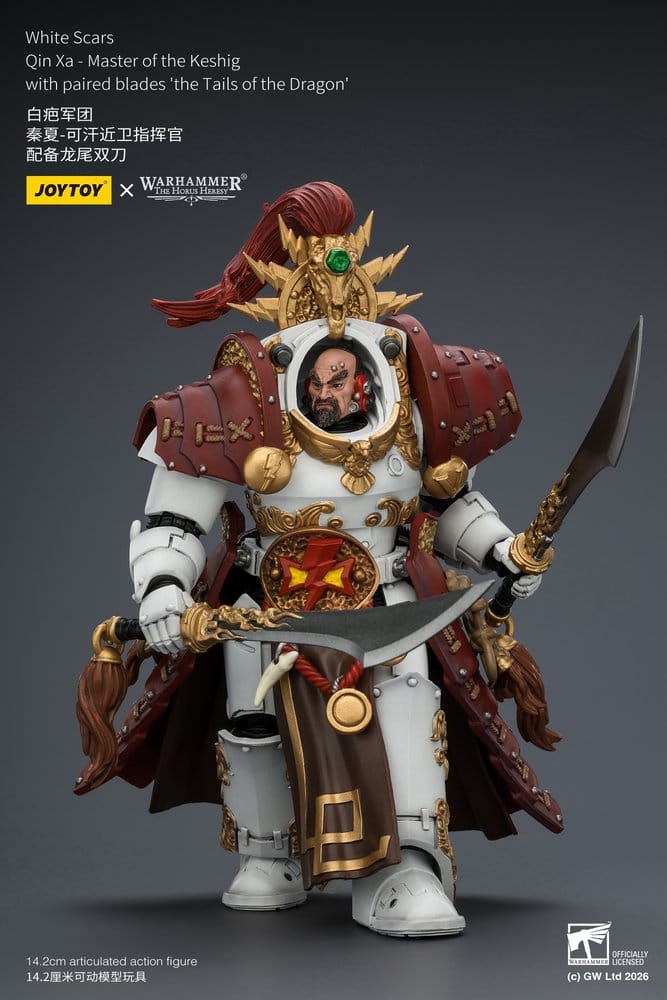 Warhammer The Horus Heresy figurine White Scars Qin Xa - Master of the Keshig 14 cm