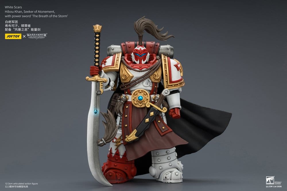 Warhammer The Horus Heresy figurine White Scars Hibou Khan, Seeker of Atonement 12 cm
