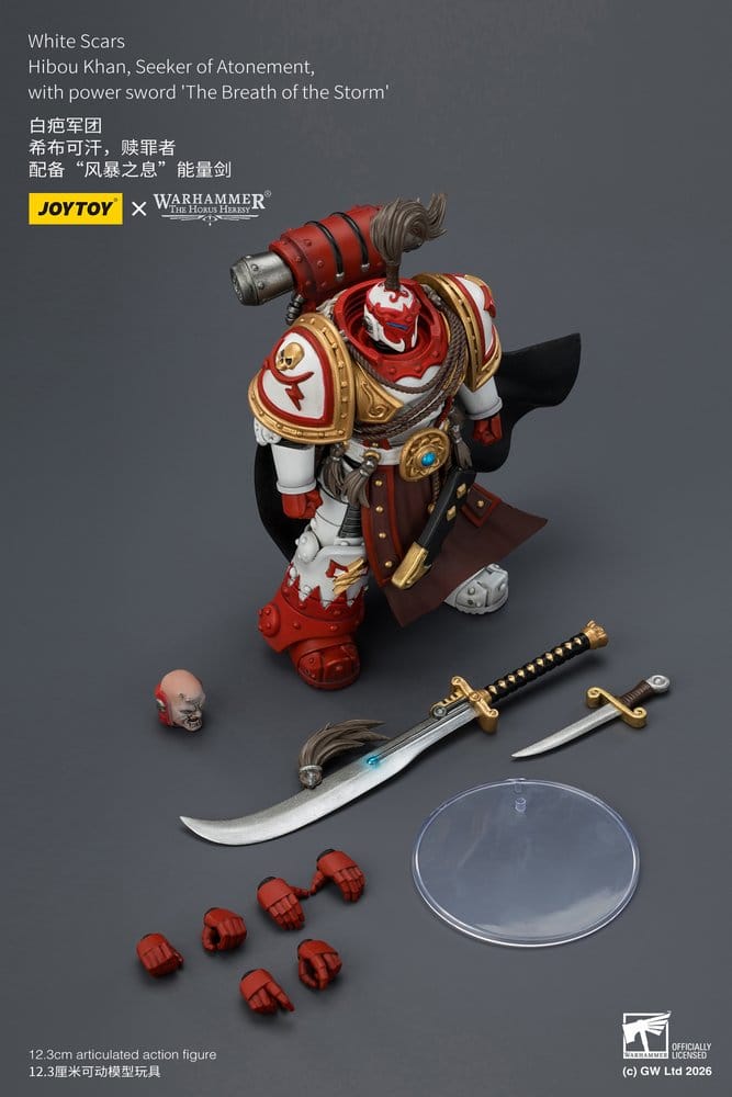 Warhammer The Horus Heresy figurine White Scars Hibou Khan, Seeker of Atonement 12 cm