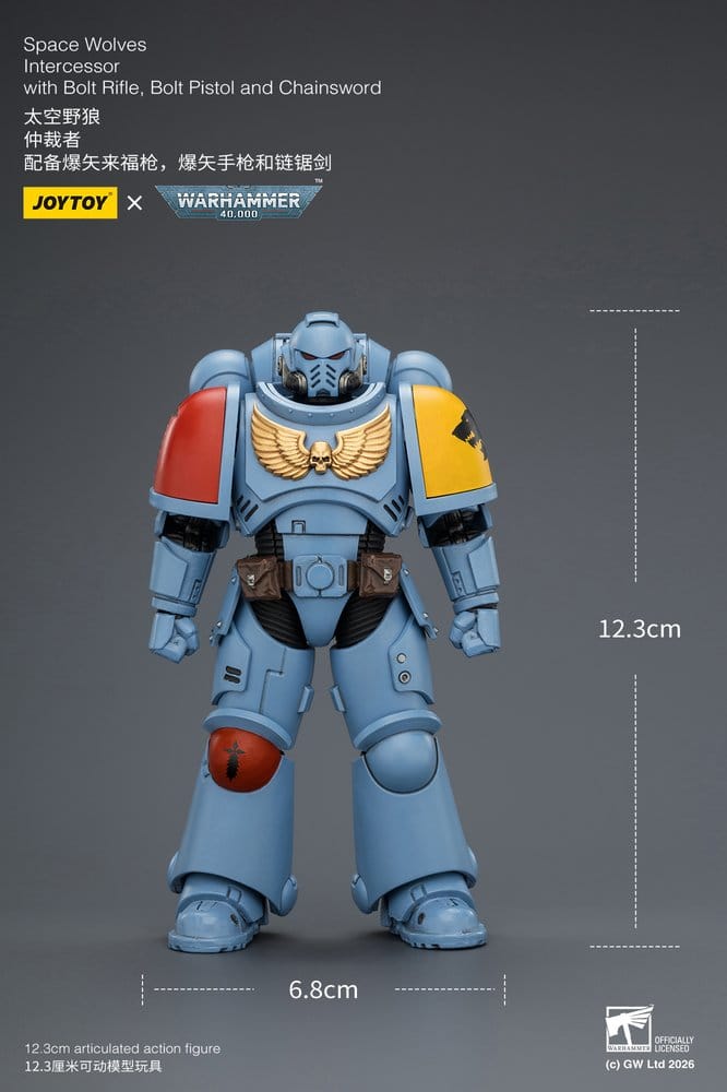 Warhammer 40,000 figurine Space Wolves Intercessor 12 cm