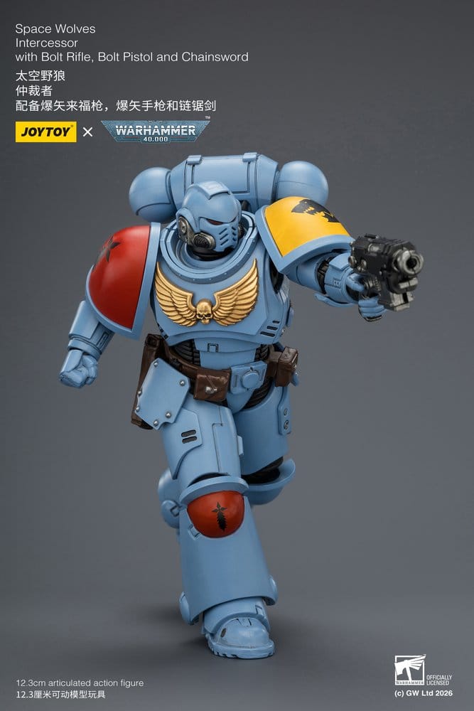 Warhammer 40,000 figurine Space Wolves Intercessor 12 cm