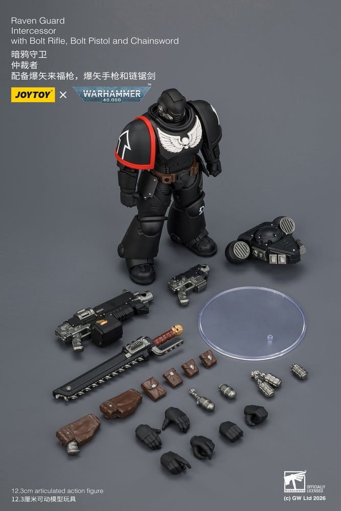 Warhammer 40,000 figurine Raven Guard Intercessor 12 cm