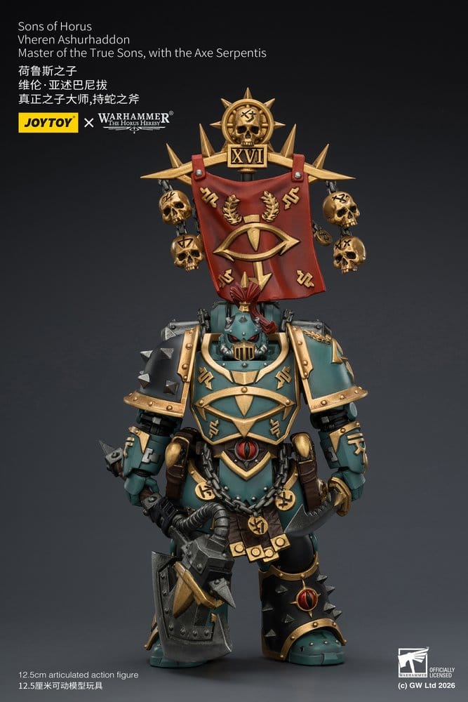 Warhammer The Horus Heresy figurine Sons of Horus Vheren Ashurhaddon Master of the True Sons 13 cm