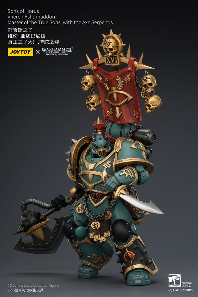 Warhammer The Horus Heresy figurine Sons of Horus Vheren Ashurhaddon Master of the True Sons 13 cm