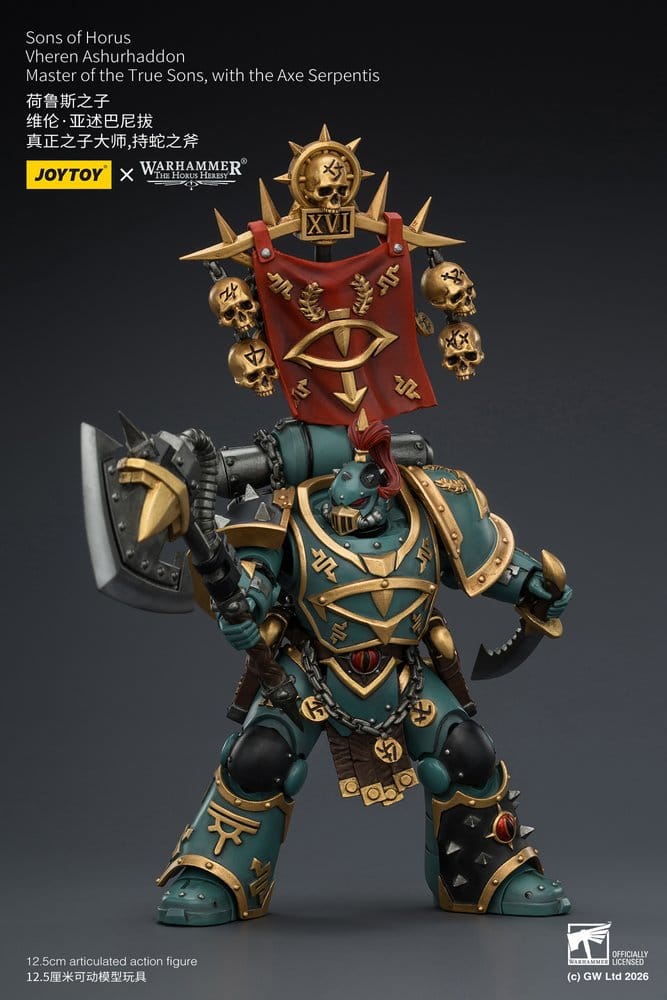 Warhammer The Horus Heresy figurine Sons of Horus Vheren Ashurhaddon Master of the True Sons 13 cm