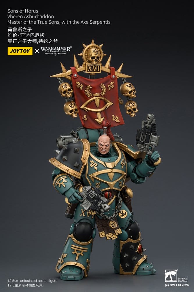Warhammer The Horus Heresy figurine Sons of Horus Vheren Ashurhaddon Master of the True Sons 13 cm
