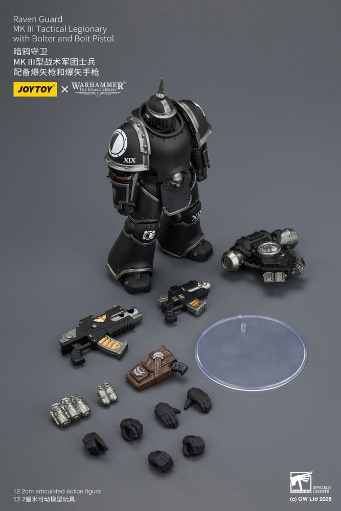 Warhammer 40,000 figurine Raven Guard MK III Tactical Legionary 12 cm