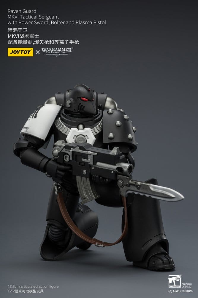 Warhammer 40,000 figurine Raven Guard MkVI Tactical Sergeant 12 cm