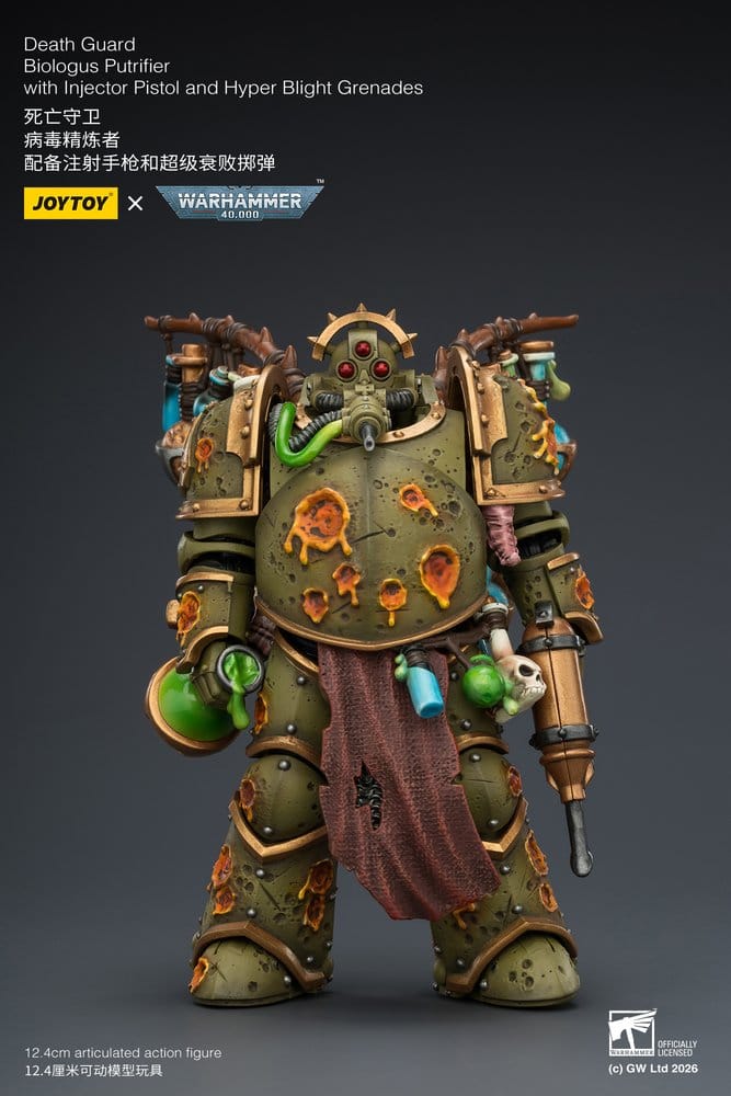 Warhammer 40,000 figurine Death Guard Biologus Putrifier 12 cm