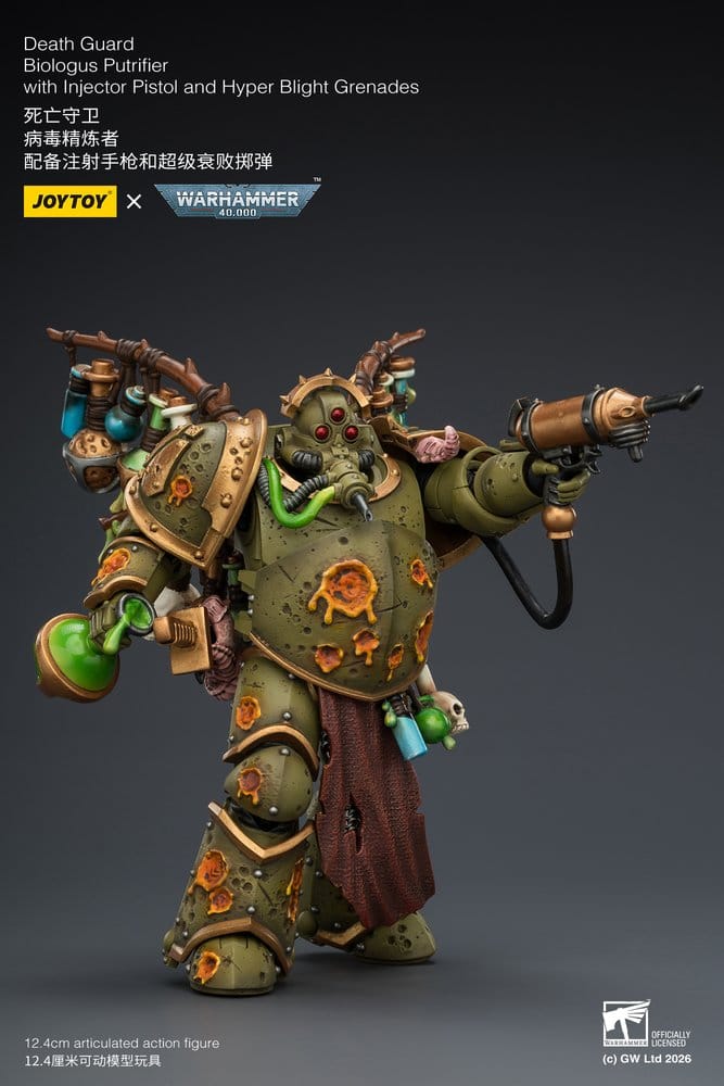 Warhammer 40,000 figurine Death Guard Biologus Putrifier 12 cm