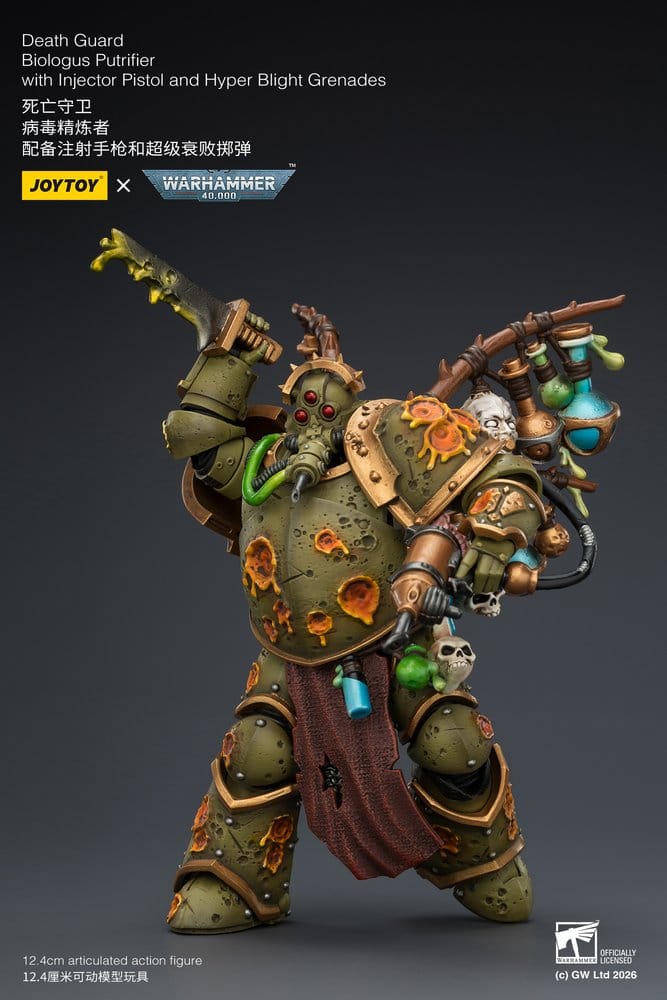 Warhammer 40,000 figurine Death Guard Biologus Putrifier 12 cm