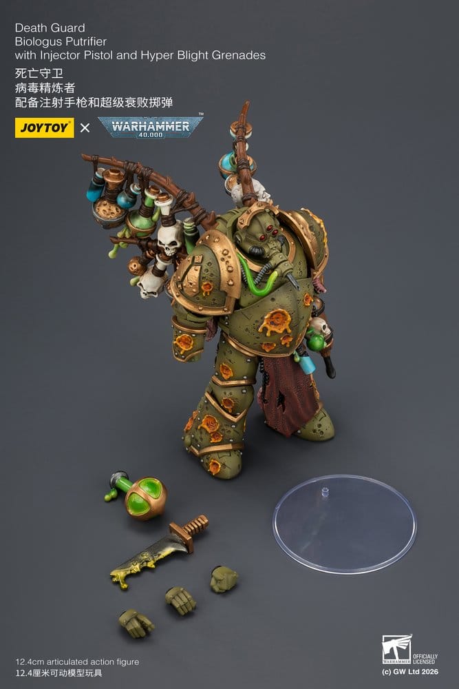 Warhammer 40,000 figurine Death Guard Biologus Putrifier 12 cm