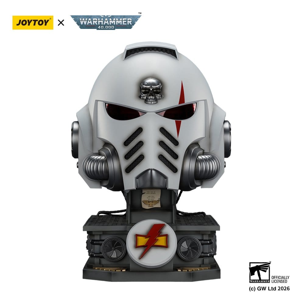 Warhammer 40,000 casque avec présentoir White Scars MkX 44 cm