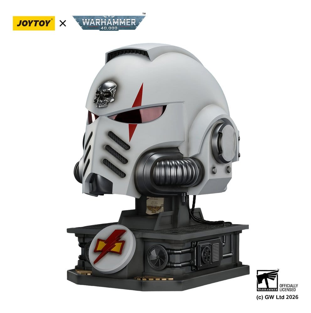 Warhammer 40,000 casque avec présentoir White Scars MkX 44 cm