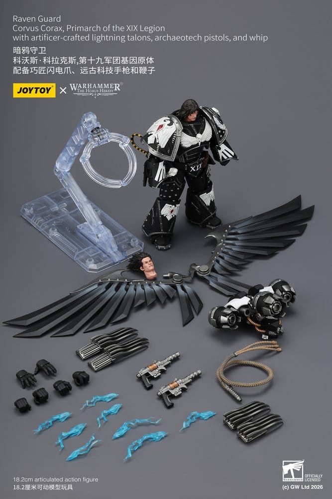 Warhammer 40,000 figurine Raven Guard Corvus Corax, Primarch of the XIX Legion 18 cm