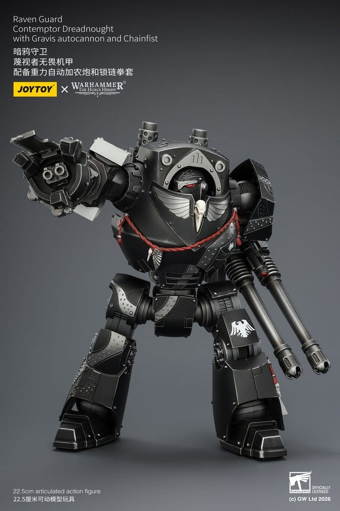 Warhammer 40,000 figurine Raven Guard Contemptor Dreadnought 23 cm