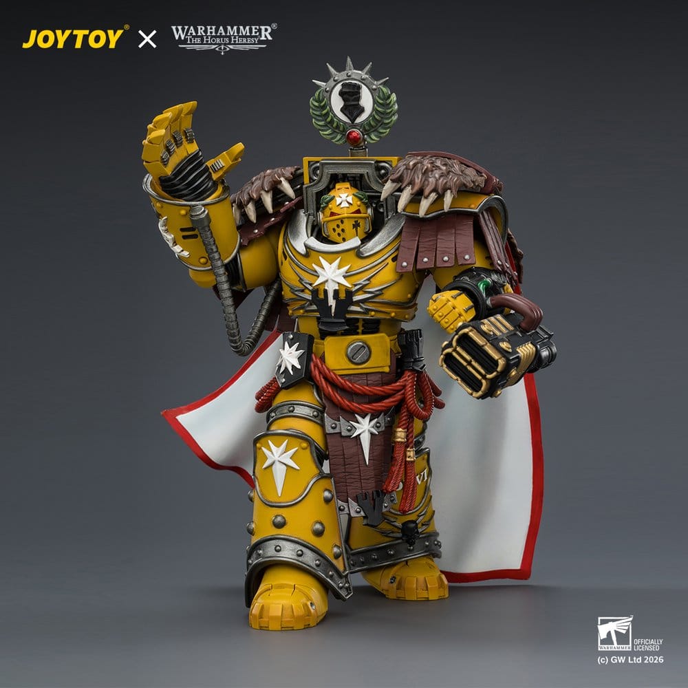 Warhammer figurine Imperial Fists Lord Castellan Evander Garrius, The Tyrant of Cthonia 14 cm