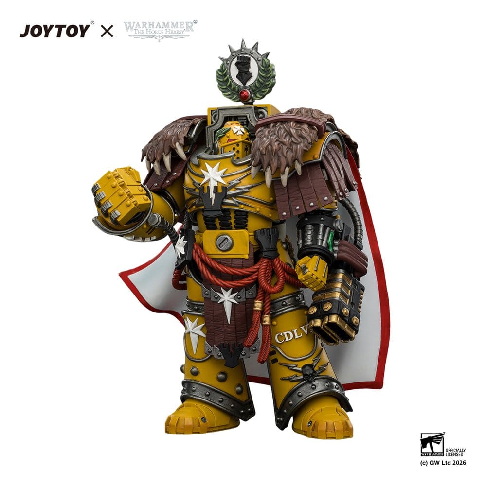 Warhammer figurine Imperial Fists Lord Castellan Evander Garrius, The Tyrant of Cthonia 14 cm