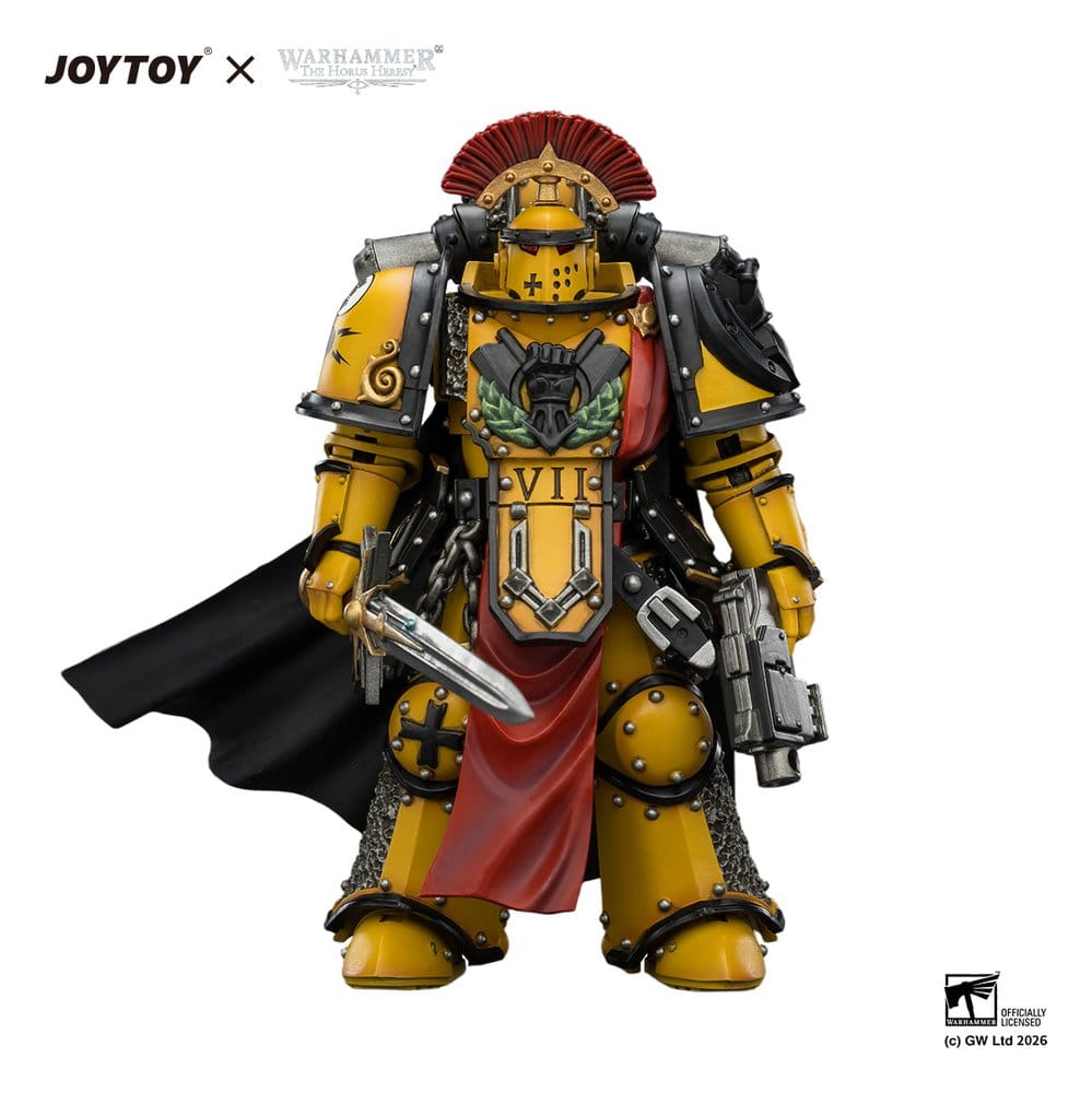 Warhammer figurine Imperial Fists Legion Praetor in Mk III Armour 13 cm