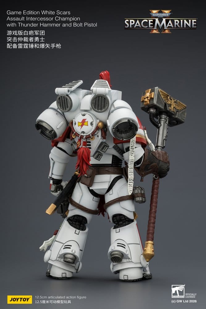 Warhammer figurine Game Edition White Scars Assault Intercessor Champion 13 cm