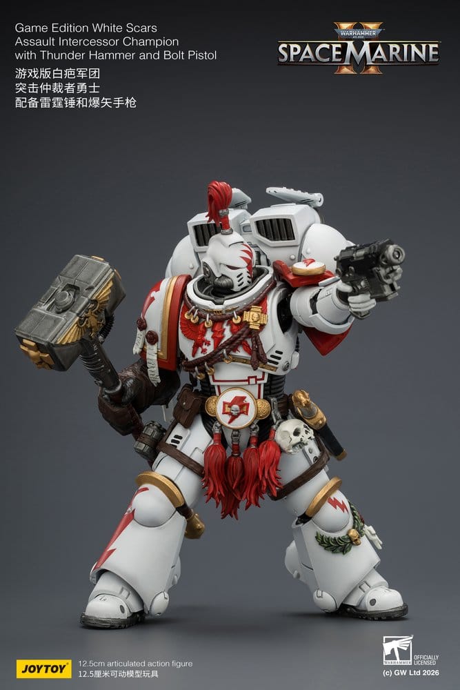 Warhammer figurine Game Edition White Scars Assault Intercessor Champion 13 cm