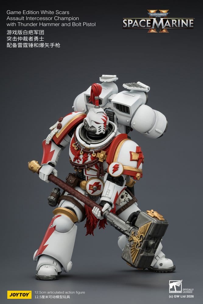 Warhammer figurine Game Edition White Scars Assault Intercessor Champion 13 cm