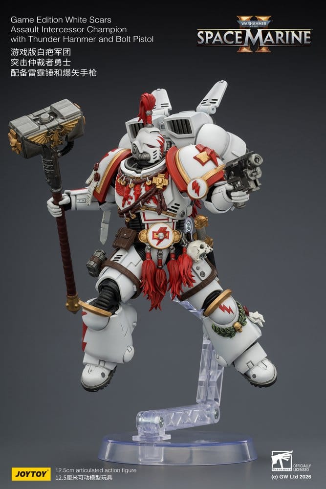 Warhammer figurine Game Edition White Scars Assault Intercessor Champion 13 cm