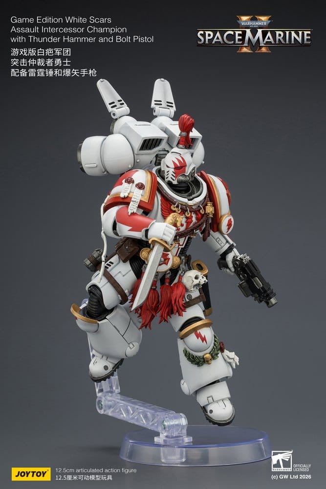 Warhammer figurine Game Edition White Scars Assault Intercessor Champion 13 cm