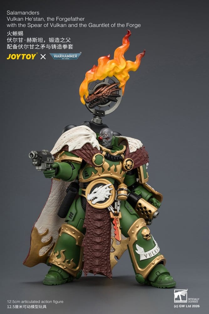 Warhammer figurine Salamanders Vulkan He'stan, the Forgefather 13 cm