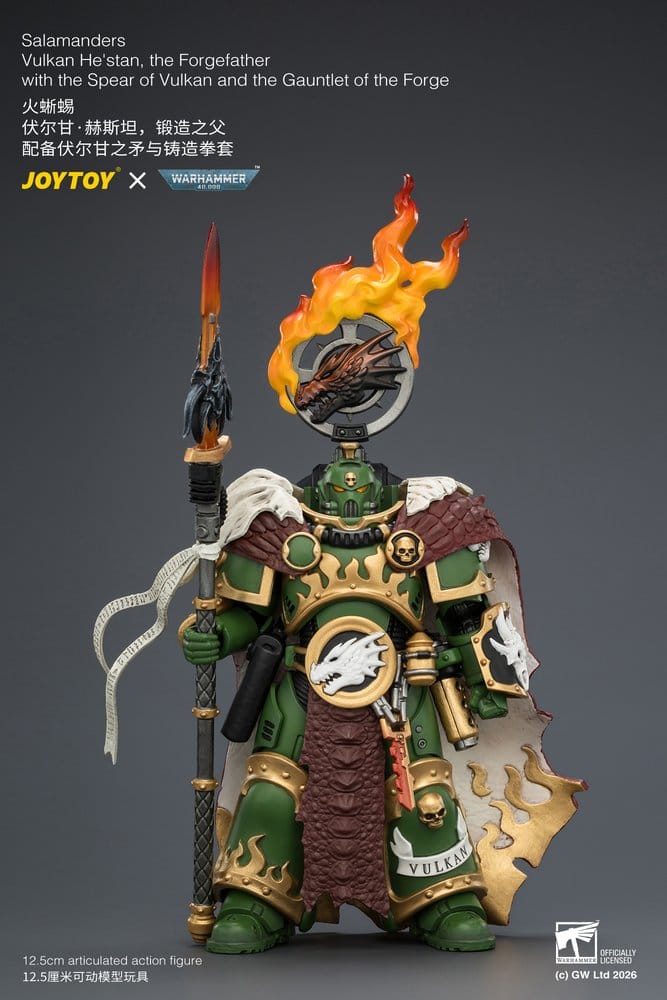 Warhammer figurine Salamanders Vulkan He'stan, the Forgefather 13 cm