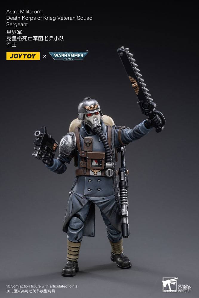 Warhammer 40k figurine 1/18 Death Korps of Krieg Veteran Squad Sergeant 10 cm