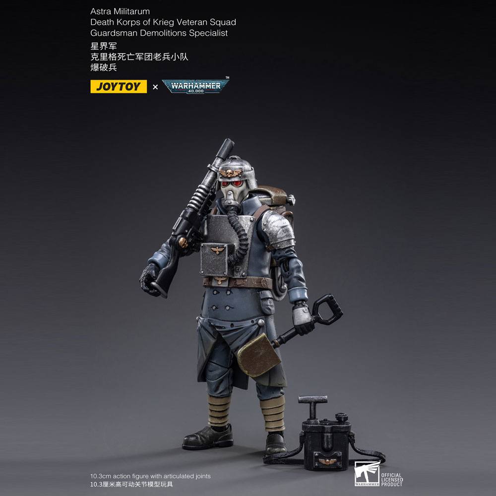 Warhammer 40k figurine 1/18 Death Korps of Krieg Veteran Squad Guardsman Demolitions Specialist 10 cm