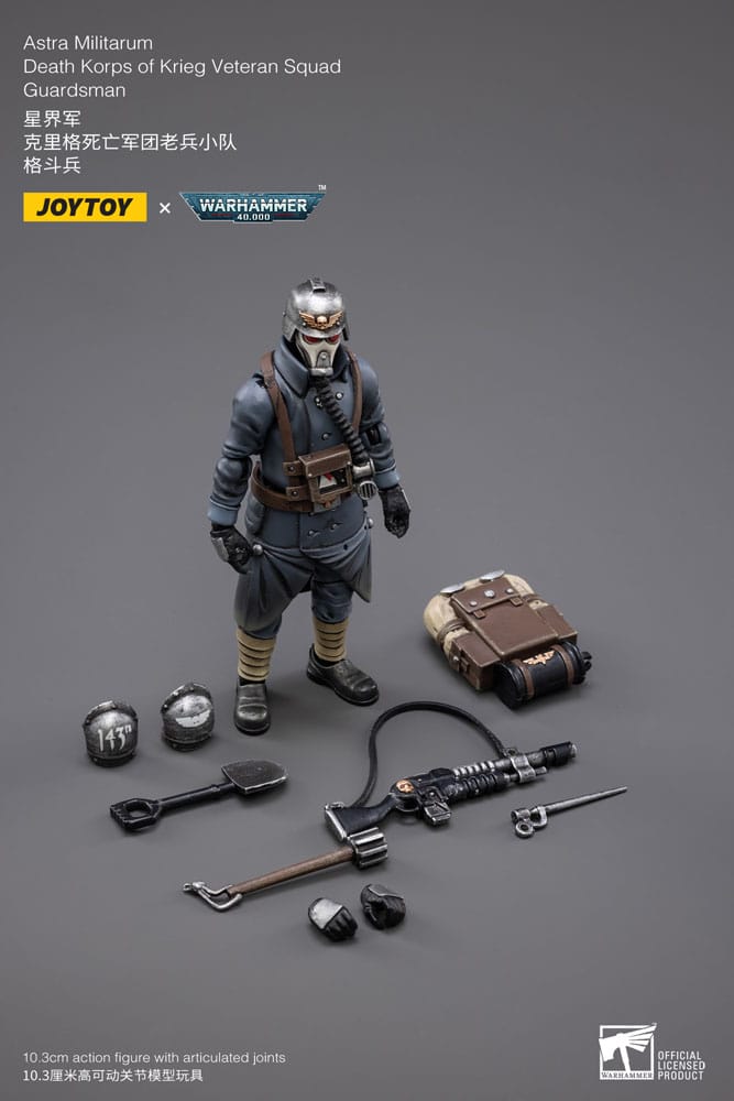 Warhammer 40k figurine 1/18 Astra MilitarumDeath Korps of Krieg Veteran Squad Guardsman 11 cm